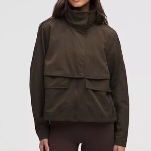 NWT Lululemon Always Effortless Classic-Fit Jacket Olive Brown 4